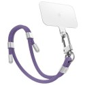 Spigen Universal Strap Set Crossbody & Wrist smycz na telefon fioletowy/deep purple AFA08363