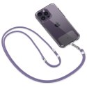 Spigen Universal Strap Set Crossbody & Wrist smycz na telefon fioletowy/deep purple AFA08363