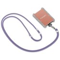 Spigen Universal Strap Set Crossbody & Wrist smycz na telefon fioletowy/deep purple AFA08363