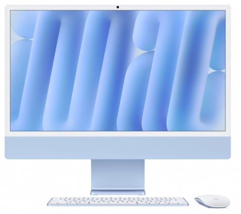 IMac 24 cale: M4 10/10, 24GB, 512GB SSD - Niebieski