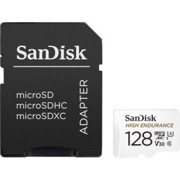 Karta pamięci MicroSDXC SanDisk High Endurance 128GB 100/40 MB/s A1 Class 10 V30 UHS-I U3 + adapter