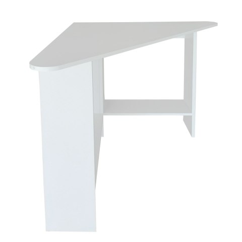 Nowoczesne biurko komputerowe narożne białe ModernHome