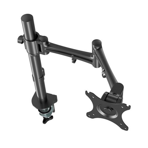 Regulowany uchwyt na monitor, 10KG, zacisk, 17"-30", obrotowy, czarny