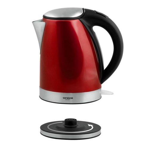 Czajnik ze stali nierdzewnej VK-3217 R, 2000W, czerwona, Orava