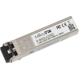 MikroTik | S-85DLC05D | Protokół SFP | Światłowód wielomodowy | Podwójny LC | 10/100/1000 Mbit/s | Długość fali 850 nm | Maksyma