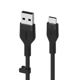 Kabel Belkin BoostCharge Flex USB-C to USB-A Cable 15W 3m Silicone Black