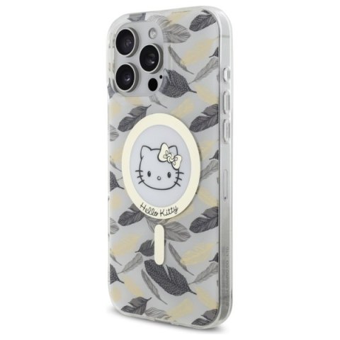 Hello Kitty HKHMP16XHGLEH iPhone 16 Pro Max 6.9" biały/white hardcase IML Golden Leaves MagSafe