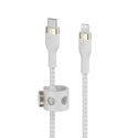 Kabel Belkin BoostCharge Pro Flex USB-C Cable with Lightning Connector 3m Silicone oplot White