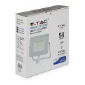 Projektor LED V-TAC VT-50-S-W 50W SAMSUNG CHIP Czujnik ruchu 6400K 4000lm (SKU 468) Biały