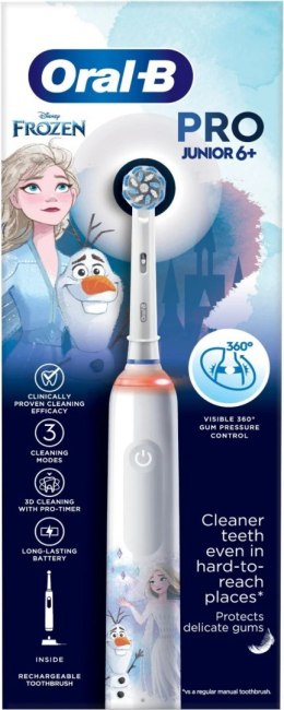 Oral-B | Elektryczna szczoteczka do zębów | Frozen Pro Series 3 | Akumulatorowa | Dla dzieci | Liczba główek szczoteczki w zesta