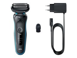 Braun | Shaver | 51-M1000S | Operating time (max) 50 min | Wet & Dry | Lithium Ion | Black/Blue