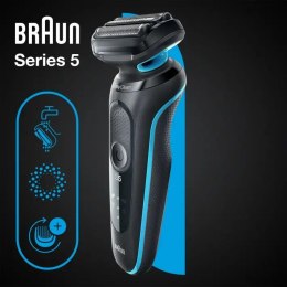 Braun | Shaver | 51-M1000S | Operating time (max) 50 min | Wet & Dry | Lithium Ion | Black/Blue