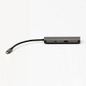 USB (3.1), USB typ C stacja dokująca 7-port, Multi, szary, All New, USB C (PD), 2x USB 3.0, TF, SD, HDMI, RJ45