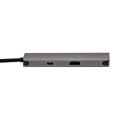 USB (3.1), USB typ C stacja dokująca 7-port, Multi, szary, All New, USB C (PD), 2x USB 3.0, TF, SD, HDMI, RJ45