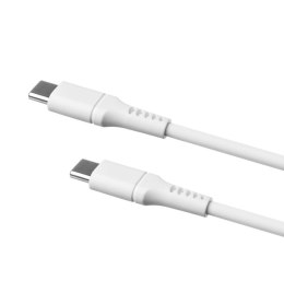 Fixed | Liquid Silicone Cable USB-C/USB-C, 2m, 60W | FIXDLS-CC2-WH