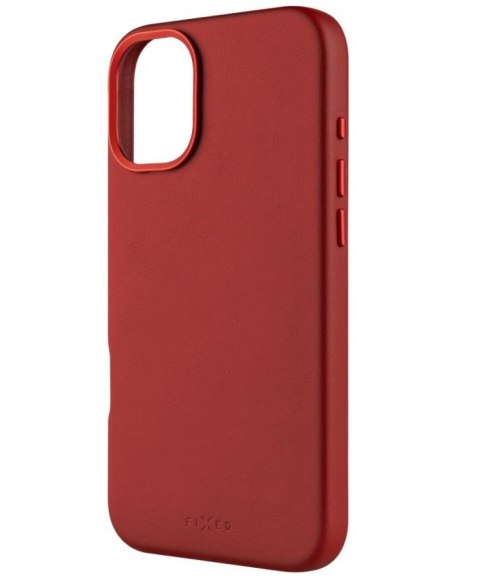 Fixed MagLeather | Back cover | Apple | iPhone 16 Plus | Leather | Red