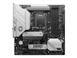 MSI B760M PROJECT ZERO | Rodzina procesorów Intel | Gniazdo procesora LGA1700 | DDR5 | Obsługiwane interfejsy dysków twardych SA