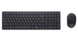 Dell | Silent Keyboard and Mouse | KM555 | Keyboard and Mouse Set | Wireless | Ukrainian (QWERTY) | Black | 2.4 GHz, Bluetooth 5