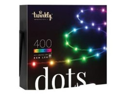 Twinkly Dots Smart LED 400 RGB (Multicolor), 20m, Black wire|Twinkly