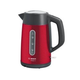 Bosch | Kettle | DesignLine TWK4P434 | Electric | 2400 W | 1.7 L | Stainless steel | 360° rotational base | Red/Black