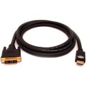 Kabel DVI (18+1) M- HDMI M, 3m, czarna, Logo