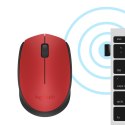 Mysz Logitech M171 910-004641 (optyczna; 1000 DPI; kolor czerwony)