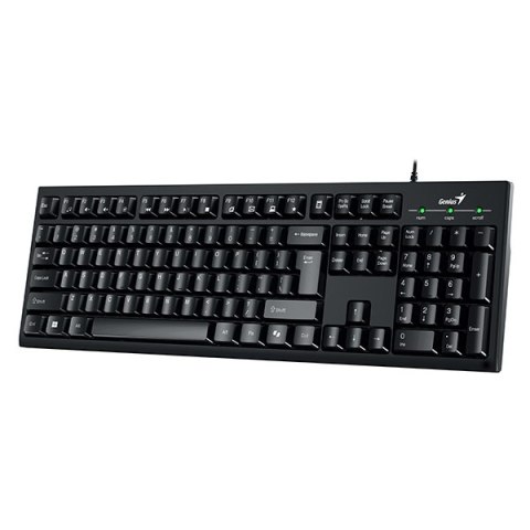 Genius KM-100SE COPILOT, zestaw klawiatura z optyczną myszką, CZ/SK, przewodowa (USB), czarna