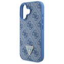 Guess GUHCP16SP4TDSCPB iPhone 16 6.1" niebieski/blue hardcase Leather Metal Logo Strass Crossbody