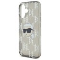 Karl Lagerfeld KLHCP16SHKLPKHK iPhone 16 6.1" czarny/black hardcase IML Karl Head Electroplated