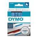 Dymo oryginalny taśma do drukarek etykiet, Dymo, 45806, S0720860, czarny druk/niebieski podkład, 7m, 19mm, D1