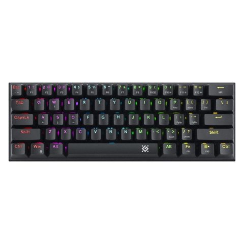 Klawiatura przewodowa Defender CAIRON GK-081 MECHANICZNA podświetlana gaming outemu red