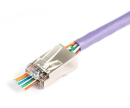 Wtyk RJ45 (8P8C) przelotowy DIGITUS kat.5e, ekranowany, AWG 26-24, opakowanie 100 szt.