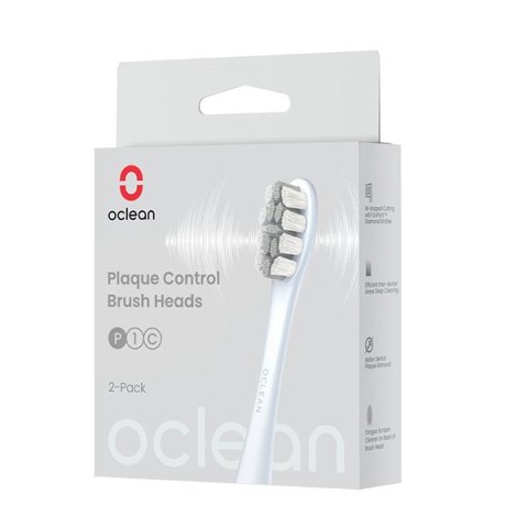 Oclean wymienna końcówka Plaque Control Medium P1C9, srebrne