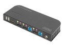 Digitus KVM Switch, 2-Port, 4K60Hz, 2 x DP in, 1 x DP/HDMI out | DS-12850