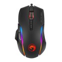 Marvo Mysz G945, 10000DPI, optyczna, 9kl., 1 scroll, przewodowa USB, czarna, do gry, podświetlenie RGB