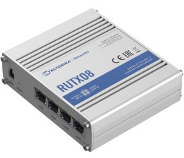 Router przemysłowy | RUTX08 | Brak Wi-Fi | 10/100/1000 Mbit/s | Porty Ethernet LAN (RJ-45) 4 | Obsługa sieci mesh Nie | MU-MiMO