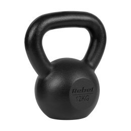 Kettlebell żeliwny 12kg, REBEL ACTIVE