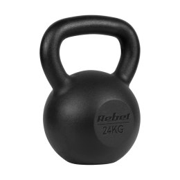 Kettlebell żeliwny 24kg, REBEL ACTIVE