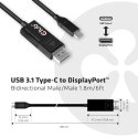 CLUB3D cac-1557 USB C Displayport 1.4 Czarny