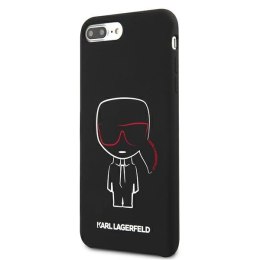 Karl Lagerfeld KLHCI8LSLKCBK iPhone 7/8 Plus hardcase czarny/black Silicone Karl Iconic