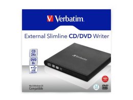 Nagrywarka zewnętrzna Verbatim CD/DVD RW USB 2.0 SLIM