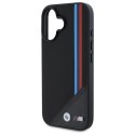 BMW BMHMP16S23PUTRK iPhone 16 6.1" czarny/black hardcase M Meshed Tricolor Stripes MagSafe