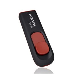 ADATA C008 8 GB, USB 2.0, czarny/czerwony