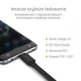 Kabel Przewód USB-C 25 cm z obsługą szybkiego ładowania