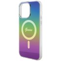 Guess GUHMP15XHITSK iPhone 15 Pro Max 6.7" wielokolorowy/rainbow hardcase IML Iridescent MagSafe