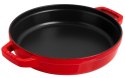 Zestaw 3 naczyń żeliwnych z pokrywką STAUB 40508-387-0 - czerwony 24 cm