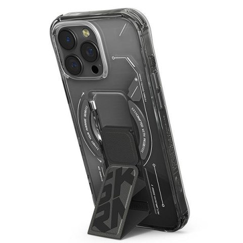 Skinarma etui Helio iPhone 16 Pro Max 6.9" Magnetic Charging + Grip Stand czarny/black