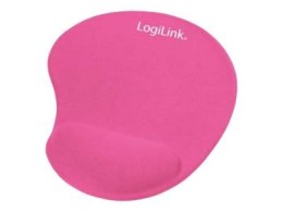 Podkładka pod mysz Logilink ID0027P, Silcon Wrist, różowa | Logilink