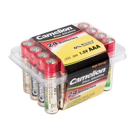 Camelion | AAA/LR03 | Plus Alkaline | 24 szt. | LR03-PB24