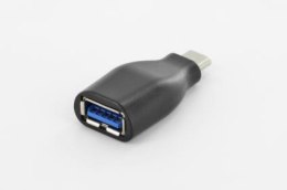 Adapter DIGITUS USB-C - USB (M/F) Czarny AK-300506-000-S USB Typ A - USB Typ C